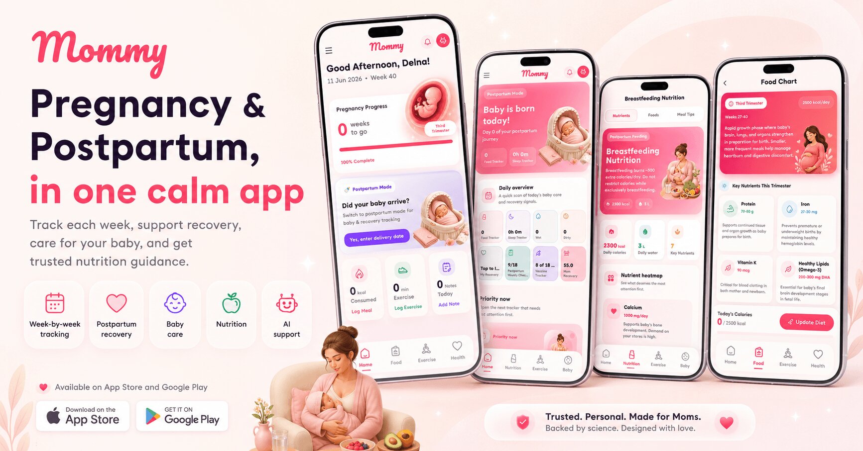 Mommy: Pregnancy & Postpartum screenshot 1
